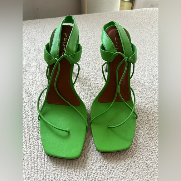 LVMH FENTY Code Word Sandals Acid Green - Picture 3 of 10